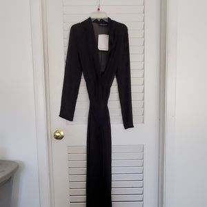 Naked wardrobe sheer black robe one size